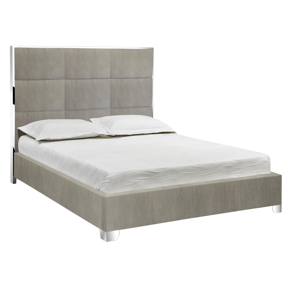 Blair Grey Velvet Bed